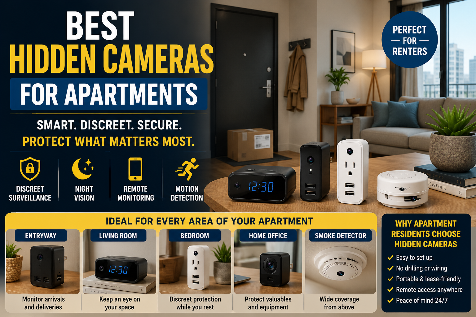 Best Hidden Cameras for Apartments